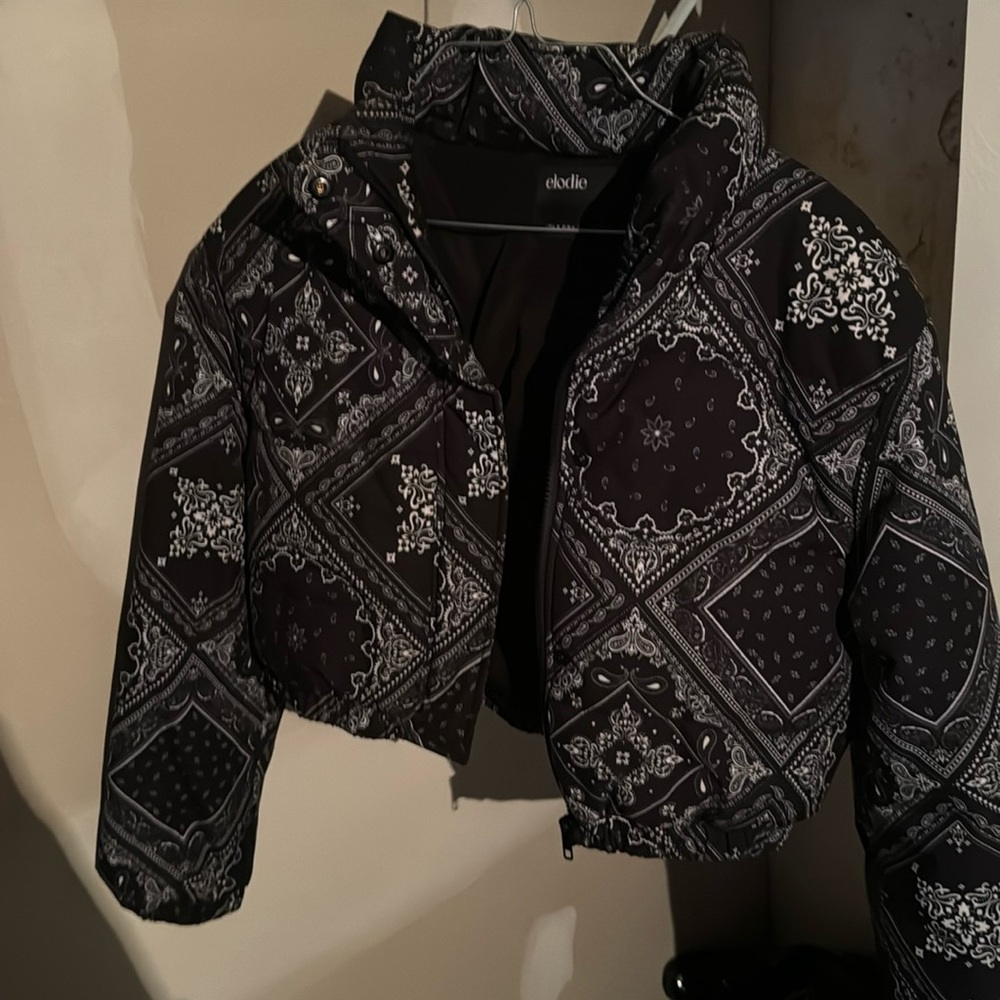 Elodie Crop Half Puffer Jacket